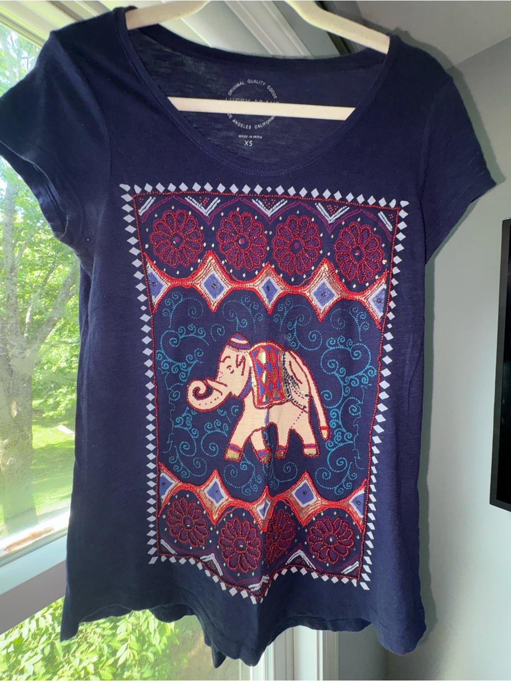 Lucky beaded Elephant Tee